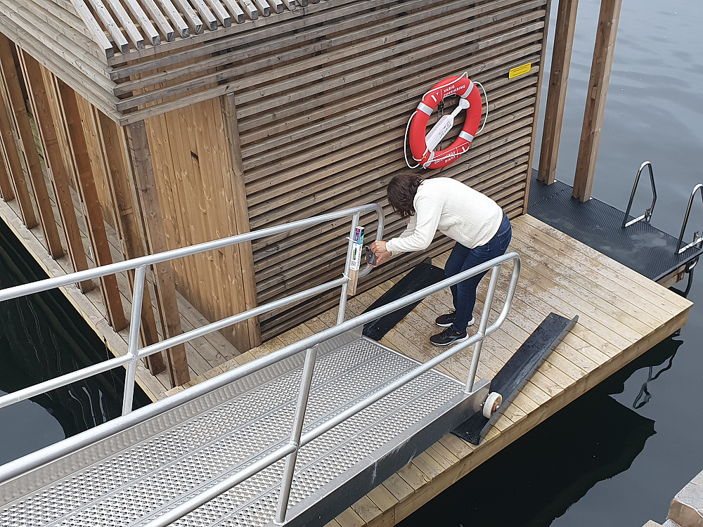 Den ivrige stolpejegeren i aksjon