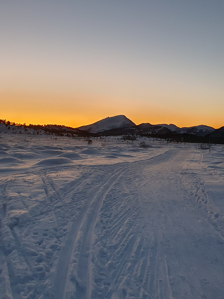 Berrmyran - mot Tusten, besteget både i går og i dag :-)