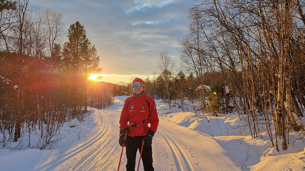 Traff Arne, som akkurat var ferdig med sin tur
