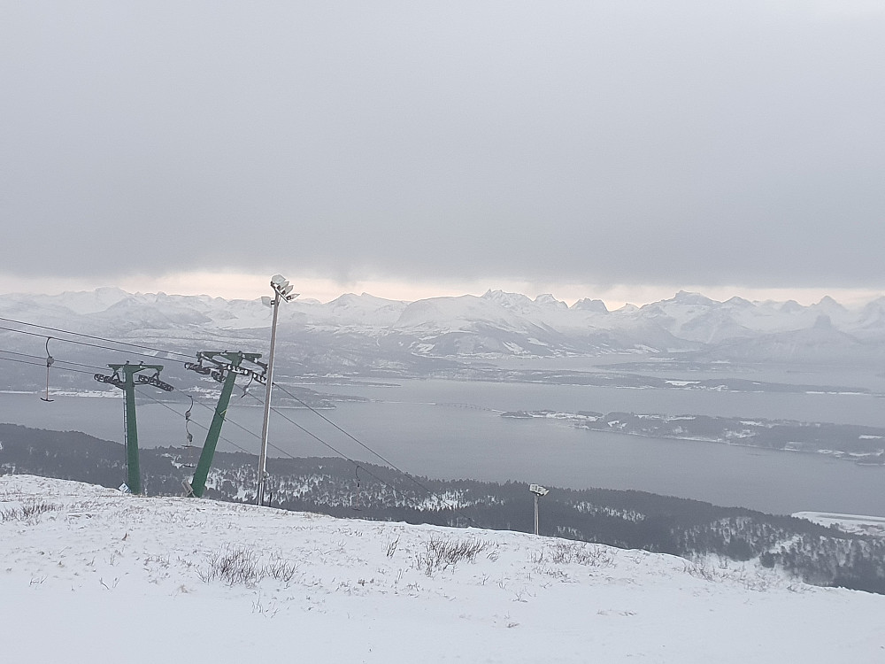 Brenthaugen, før turen går inn i tåka