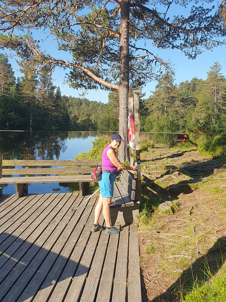 Dagens første ved Inntaksdammen 