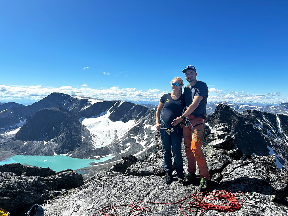Jeg og Ragnhild på toppen. 