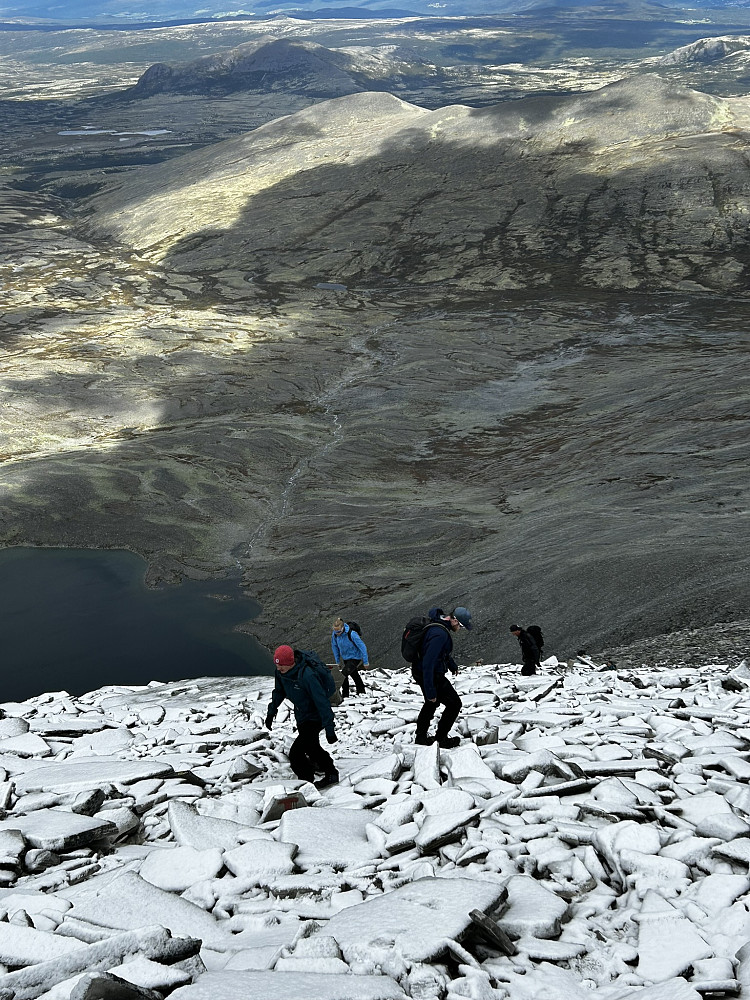 Snødryss på Høgronden. Winter is comming!