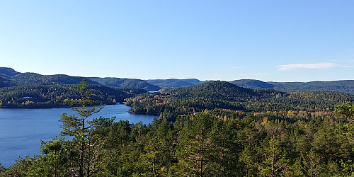 Utsikt vestover mot Heldøla