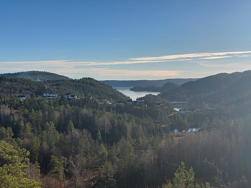 Utsikt mot Kilsfjorden fra Revåsen.