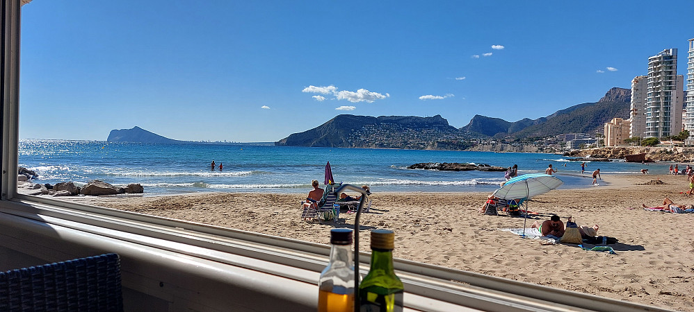 Serra de Toix sett fra stranden i Calpe
