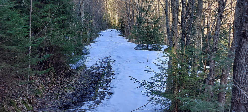 Snø på veien til Barlindåsen