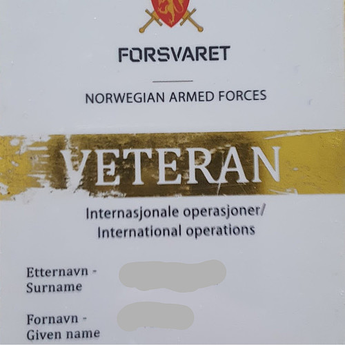 Et noe slitt kort, som var greit å ha i dette tilfellet..