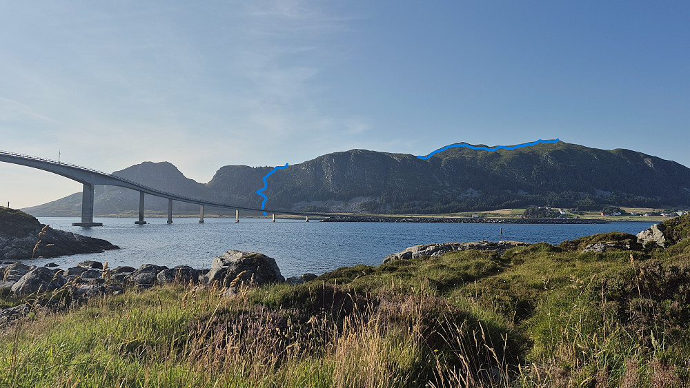 Ruta, sett fra overnattings stedet