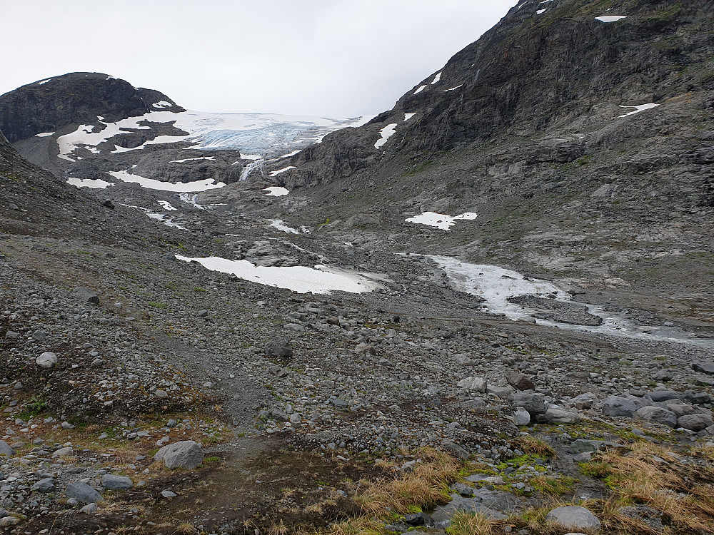 Nesten oppe ved breen