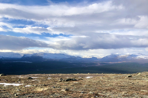 Utsikt til Jotunheimen fra Skardfjellet.