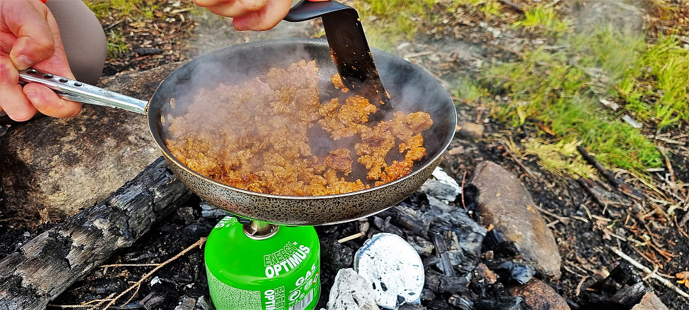 Kebaben gjøres klar 