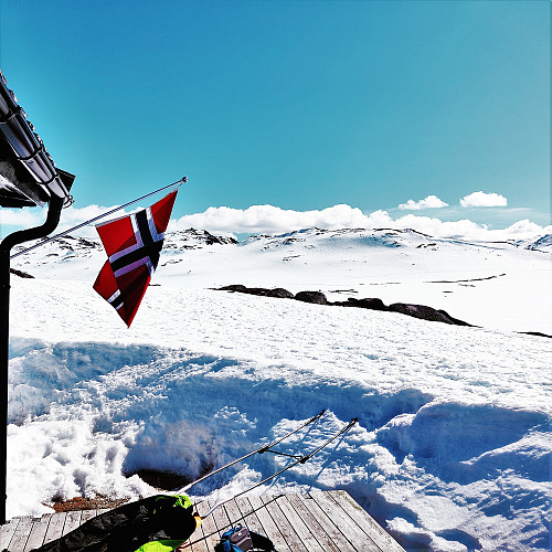 Flagget er på plass