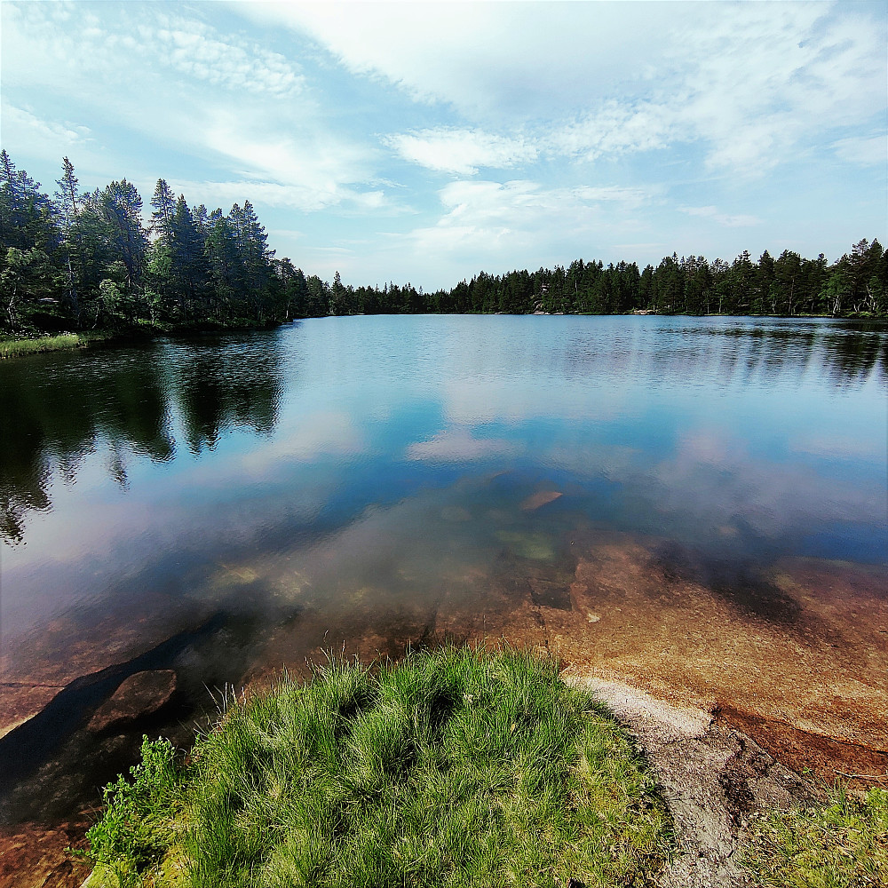 Skimtvannet. Fisketomt. Mange fine badeplasser.