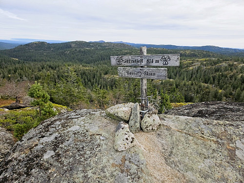 Høyest i Skien, men 813 og ikke 814 iflg. kartet
