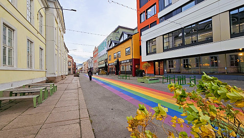 Byens kuleste gate :) Turen sluttet her. 