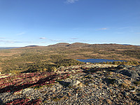 Utsikt fra Skjellbreidkampen mot Røssjøkollan