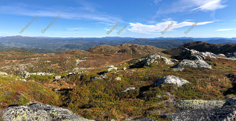 Utsikt nordover fra Stavslinuten/Bessefjell