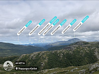 Utsikt nordover fra Koppargruvfjellet. 