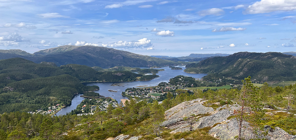 Fra Håmuren mot Bangsund, Hemnafjellet, Namsenfjorden