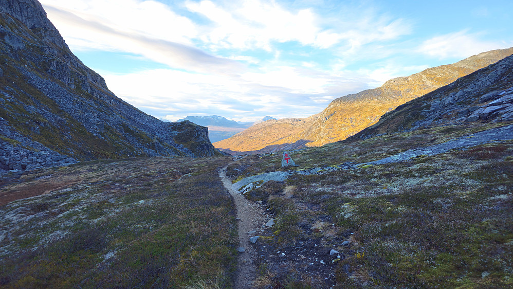 Utsikten mot Todalen fra høyeste punkt før Naustådalsvatnet.