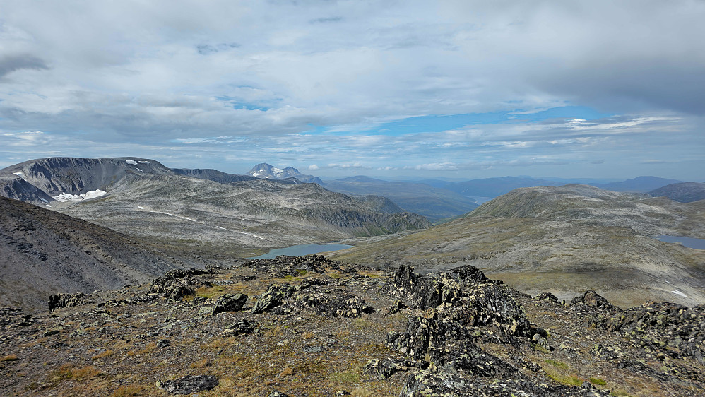 Storlifjellet, Snota og Mellomfjellet sett fra Hemre.