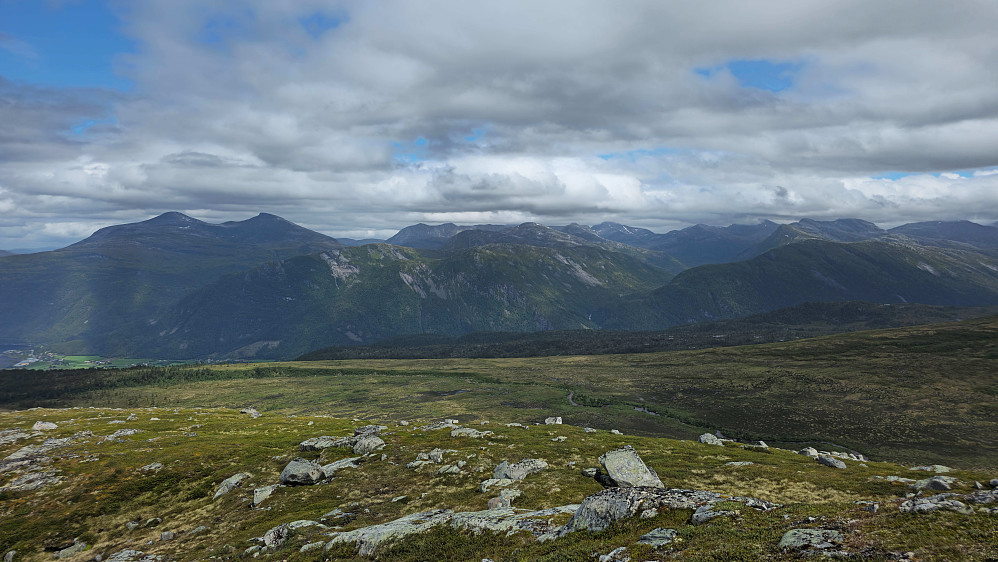 Utsikten mot nord.