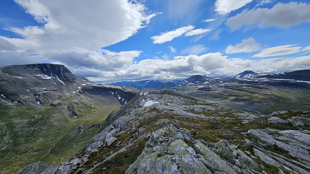 Utsikten sørover.