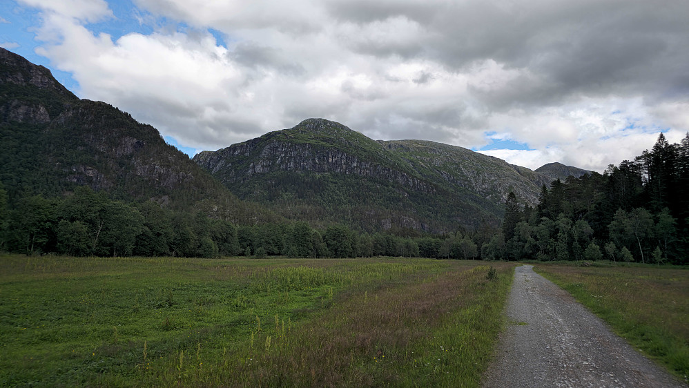 Flatt i starten fra Kårvatn på stien mot Storlidalen.