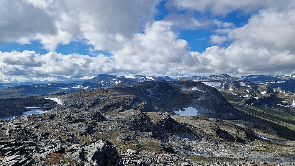 Tilbakeblikk mot ruta langs Svarthamran.