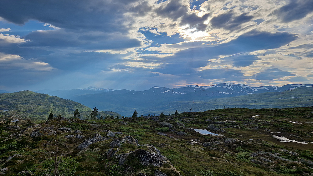 Fint lys denne kvelden.