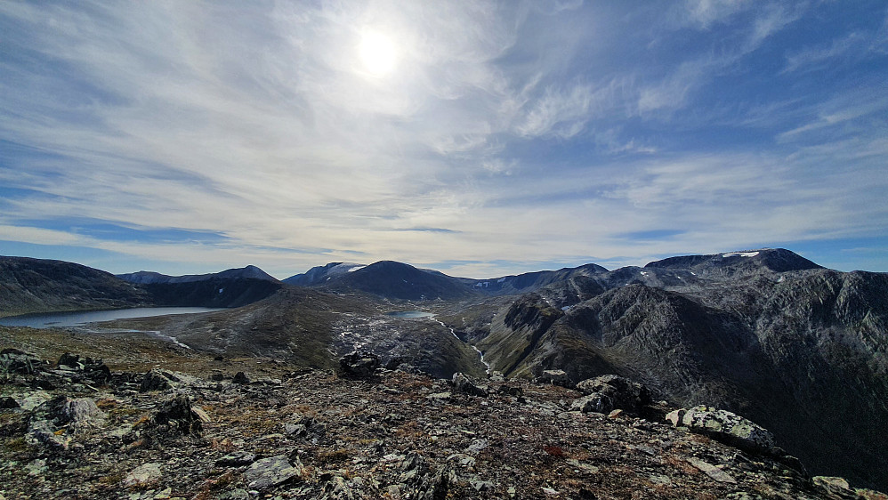 Mot Storlfjell fra Mellomfjellet vest.
