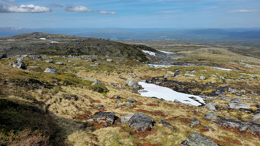 Slake Rindalsfjell i nord.