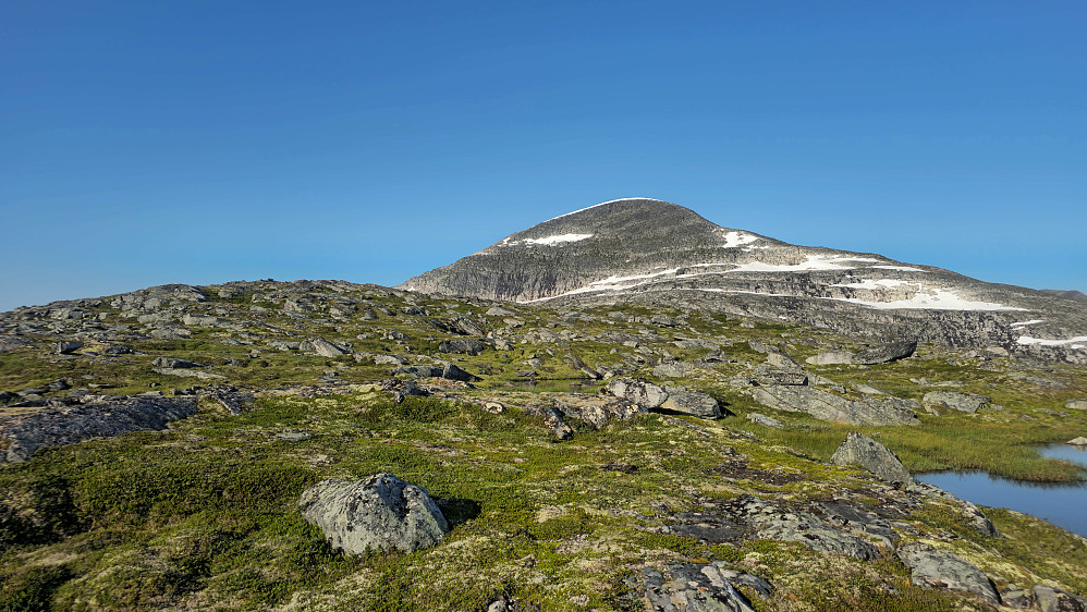 Slak stigning mot toppen av Stygglifjellet. 