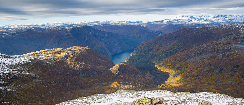 På tur nedover.