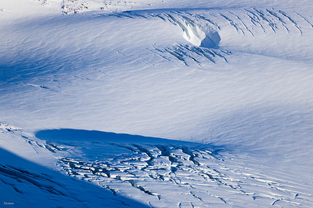 Detaljer fra Falkbreen.