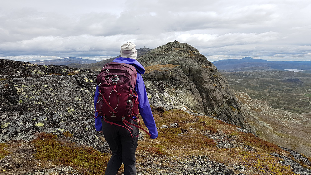På vei bortetter Skyrifjellet.