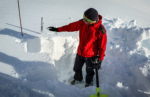 Fra tidligere skredkurs. Foto: Sondre Kvambekk.