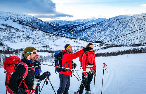 Fra tidligere skredkurs. Foto: Sondre Kvambekk.