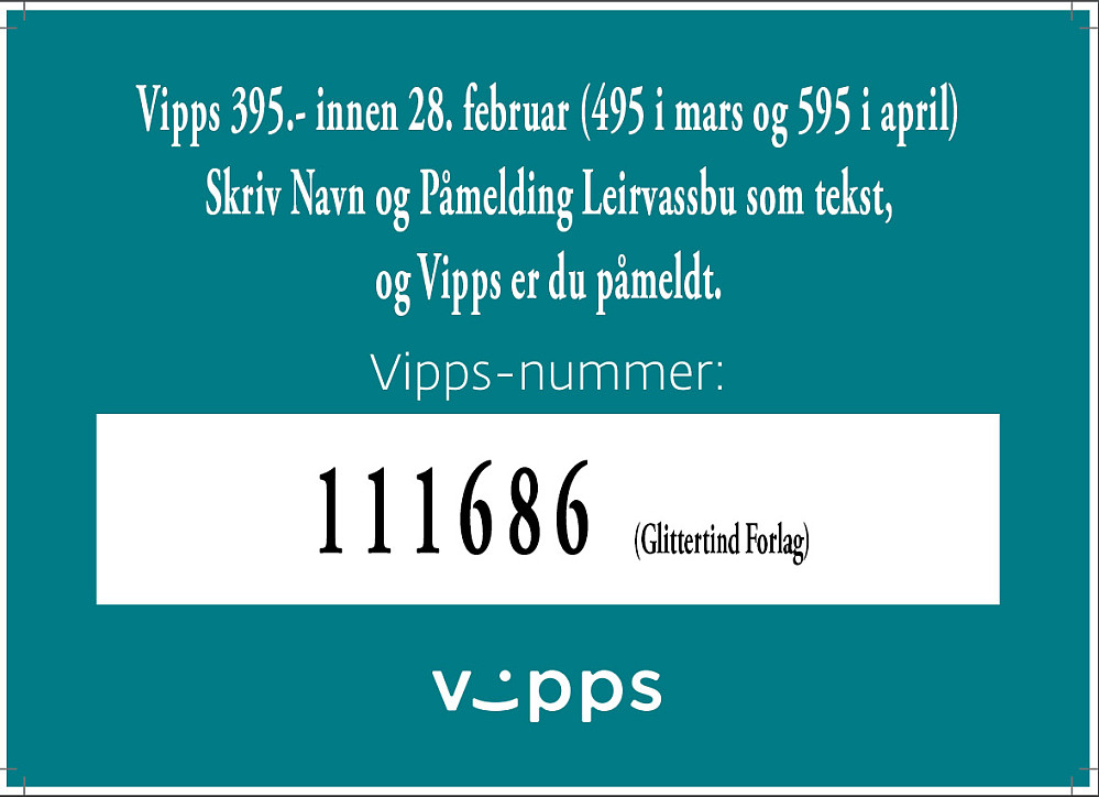 Festivalpass kan kjøpes og betales kjapt med VIPPS dersom det er ønskelig.