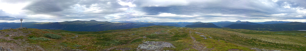 Panorama fra toppen.