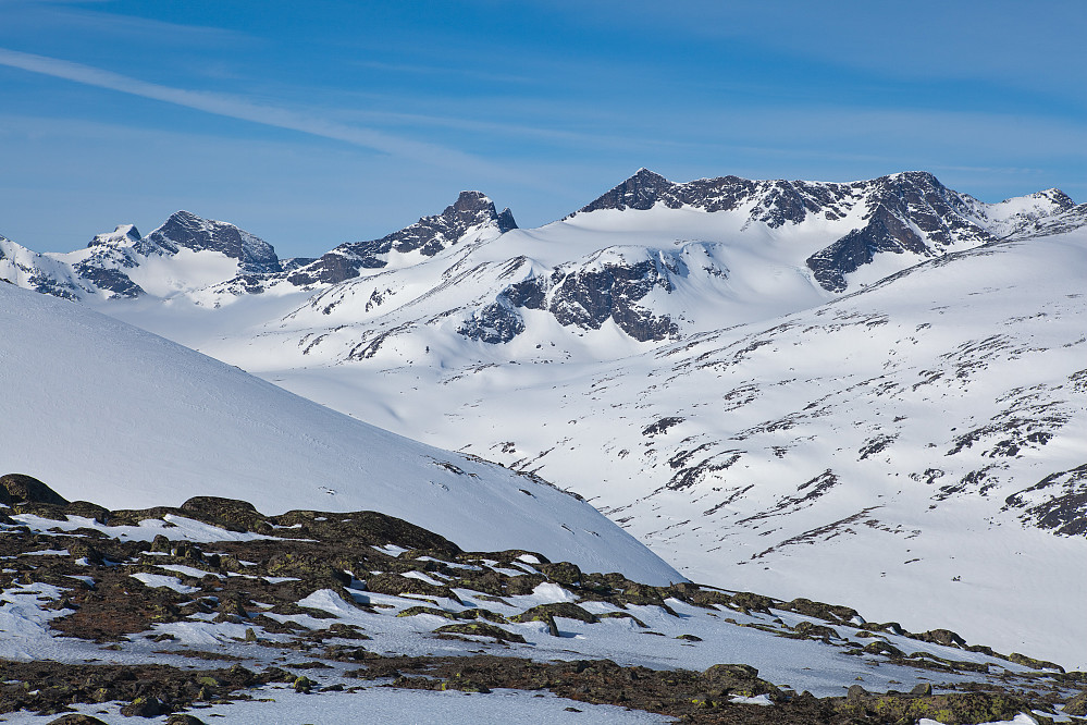 Fra 1787-toppen mot Leirungsdalen.
