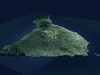 Animasjon av Teide av laget av Asybaris01 gjenbrukt etter Creative Commons lisensen.