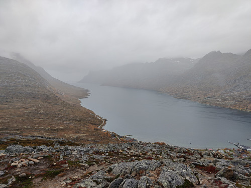 Fra Nattmålsfjellet mot Ersfjorden