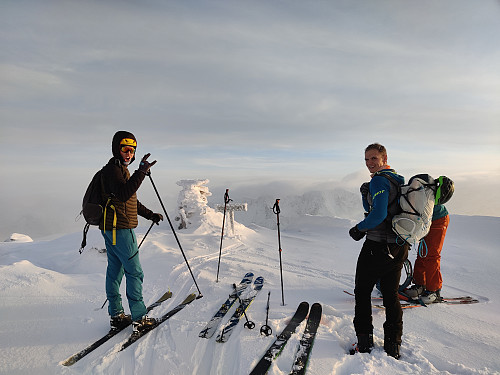 På toppen
