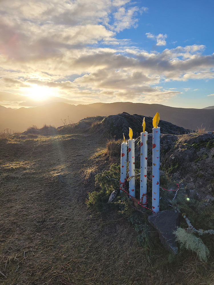 Adventspyntet på toppen av Orrkleivhaugen.