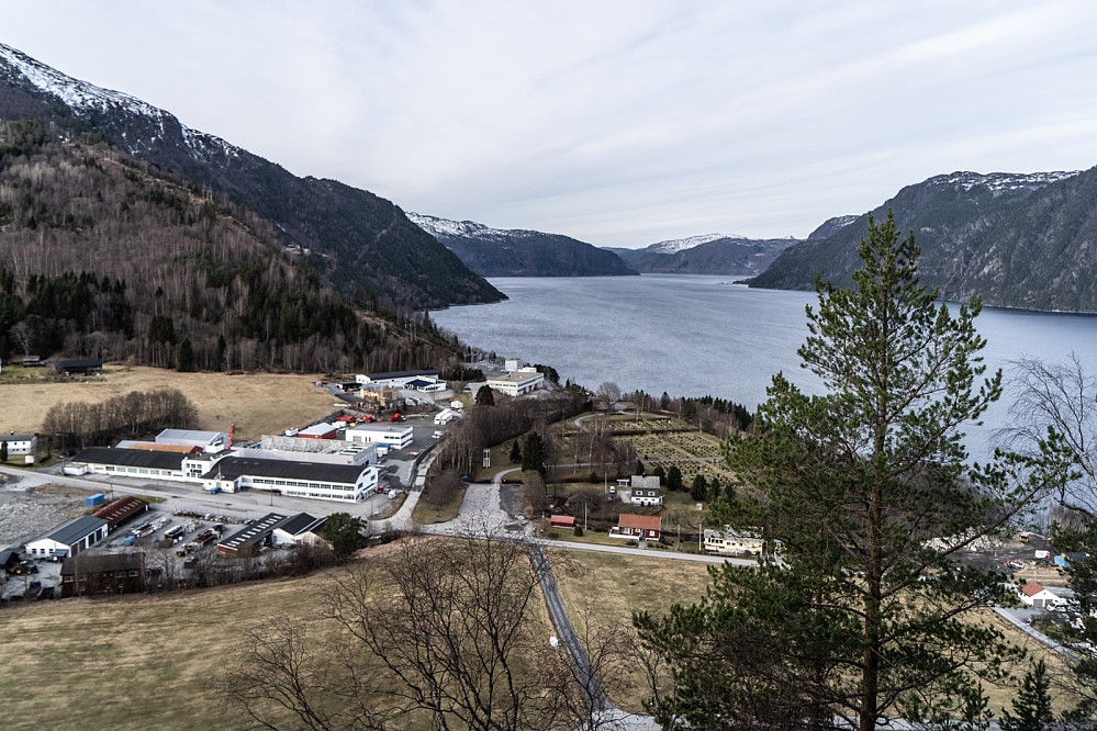 View from Staffarhaugen towards Stranda and Storfjorden