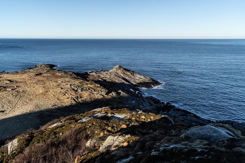 View from Hornhamaren towards Arhaugen and the Atlantic Ocean