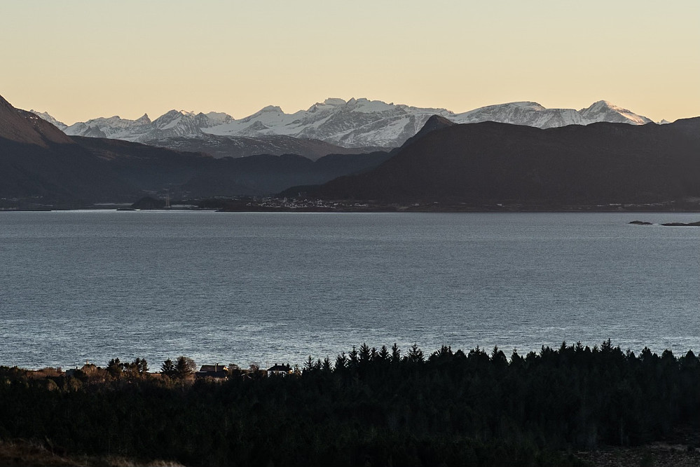 View from Æafjellet towards the Sunnmøre Alps