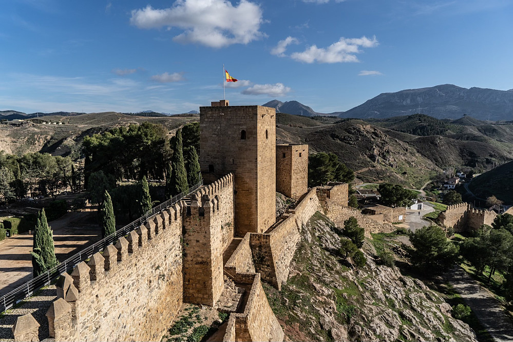View from Alcazaba de Antequera towards El Tocal de Antequera nature park
